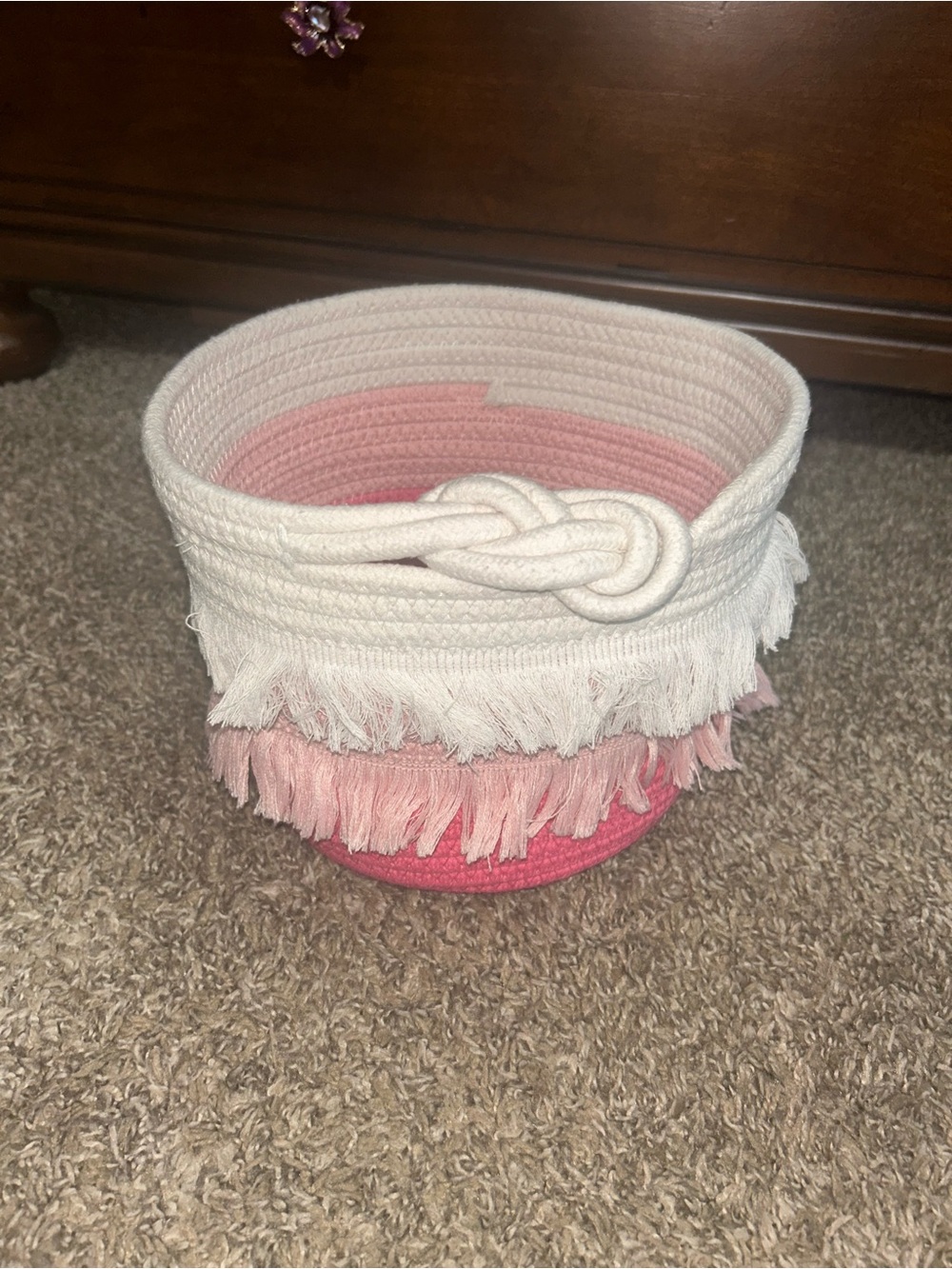 Little Girls Fringe Basket